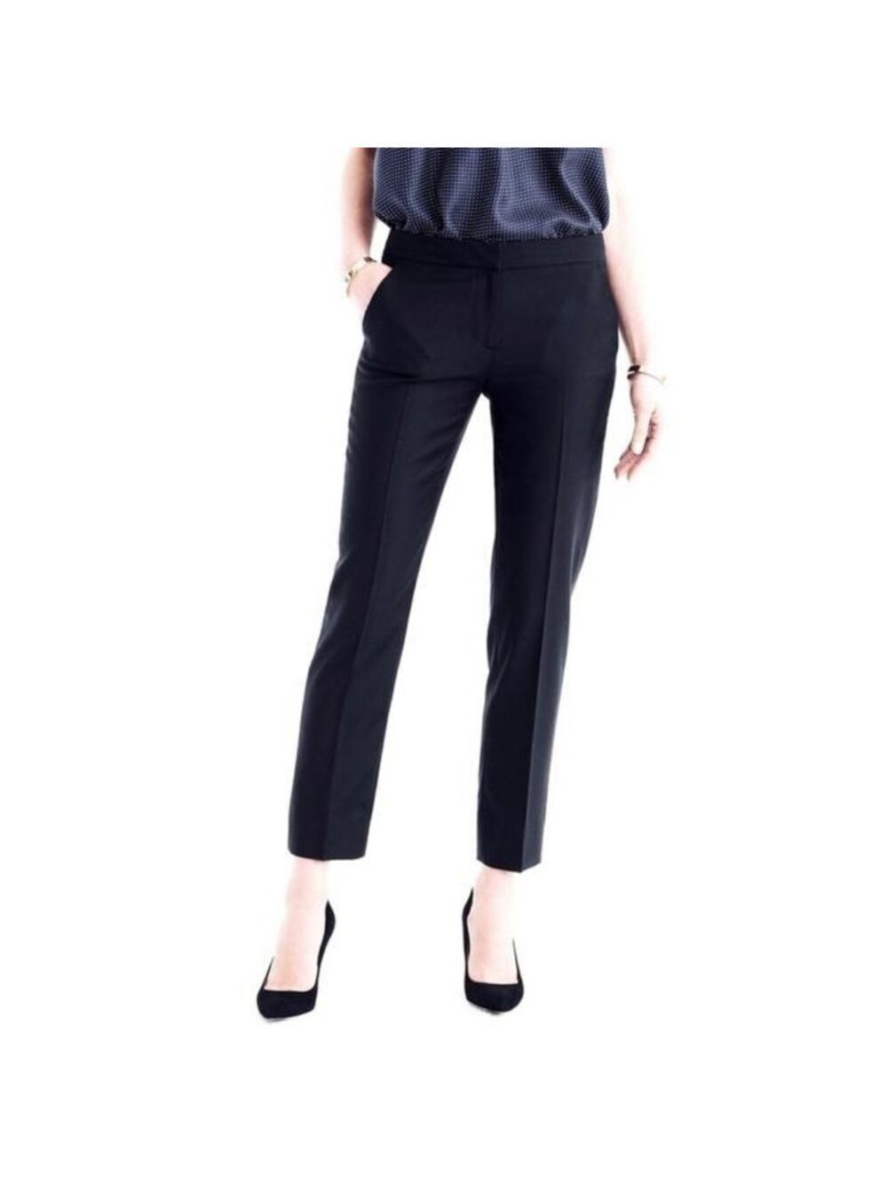 J Crew Super 120s Wool Crop Pants